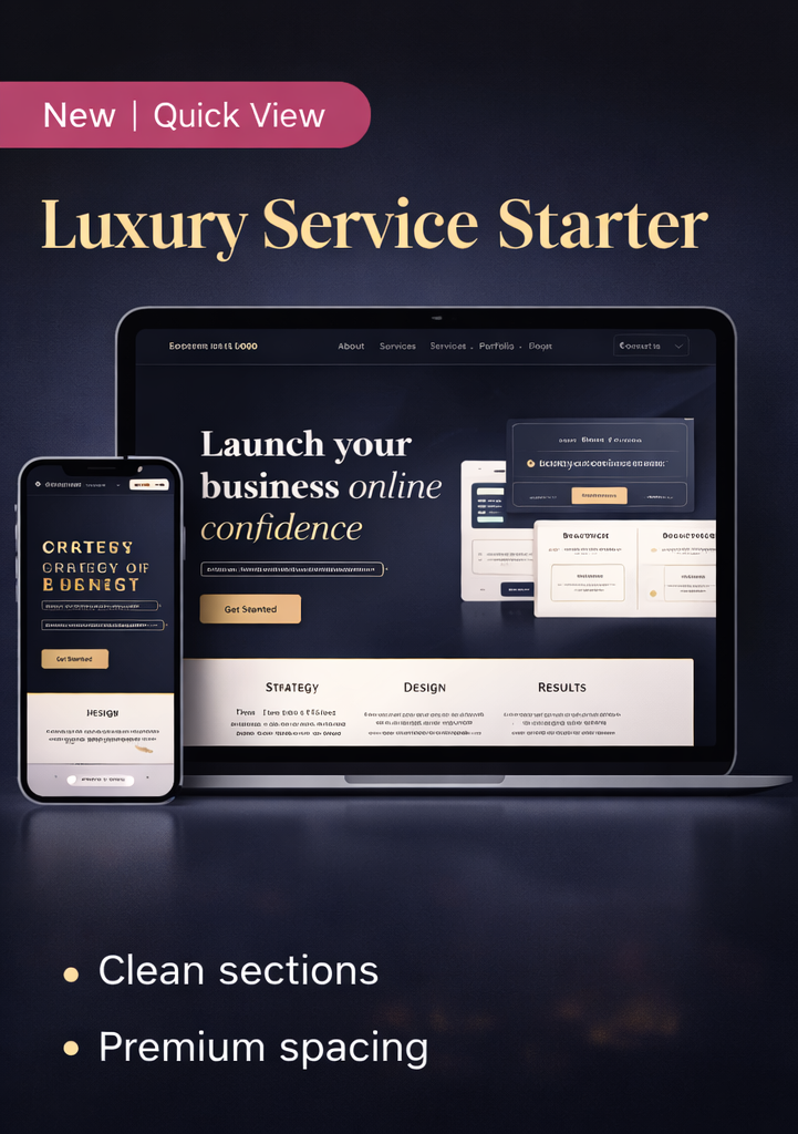 Luxury Service Business Starter preview